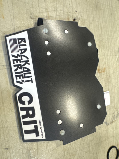 Crit number plate blackout
