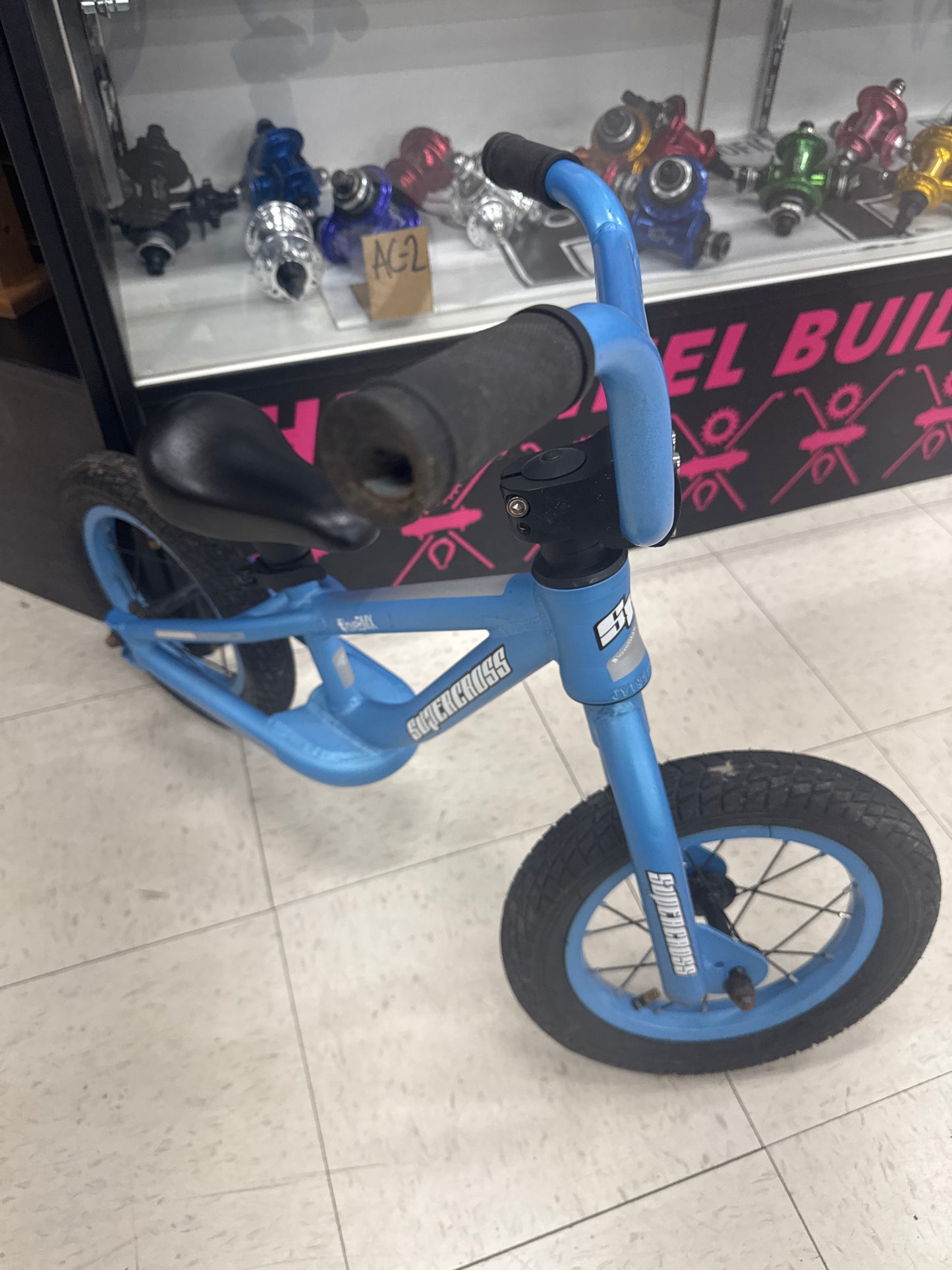 supercross balance bike blue