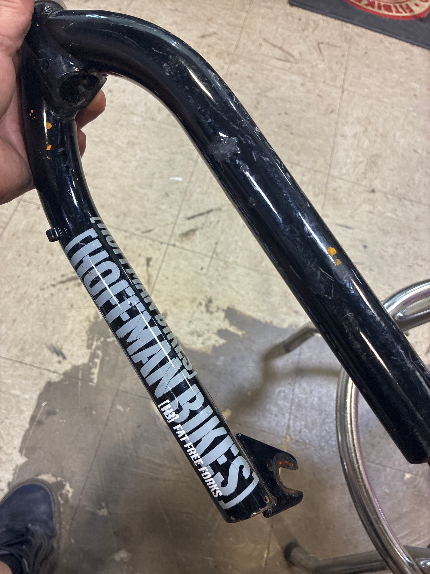 hoffman mid school fork gloss black 14mm