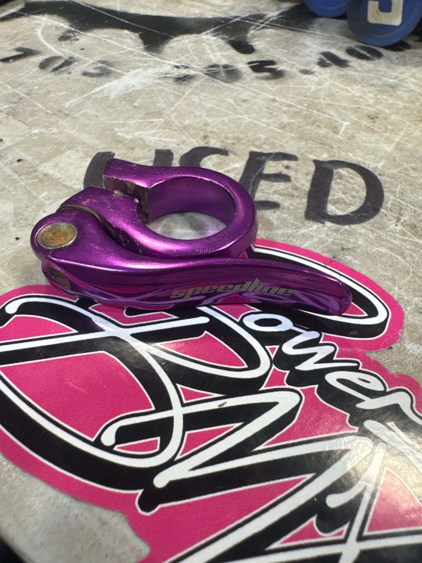 Speedline 25.4 seat clamp purple