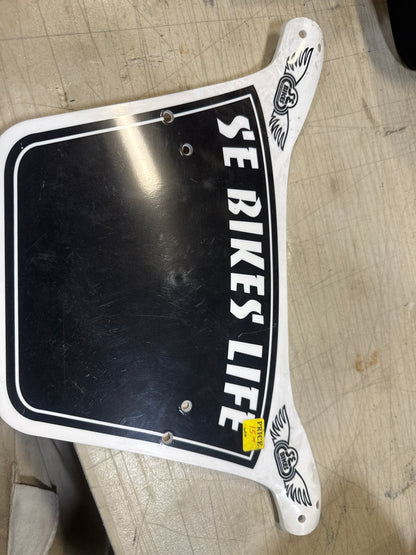se bikes bike life number plate black/white