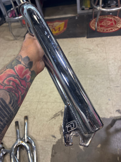 Vintage dyno chrome threaded fork