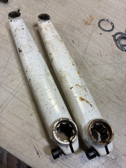 oem 180mm white crank arms