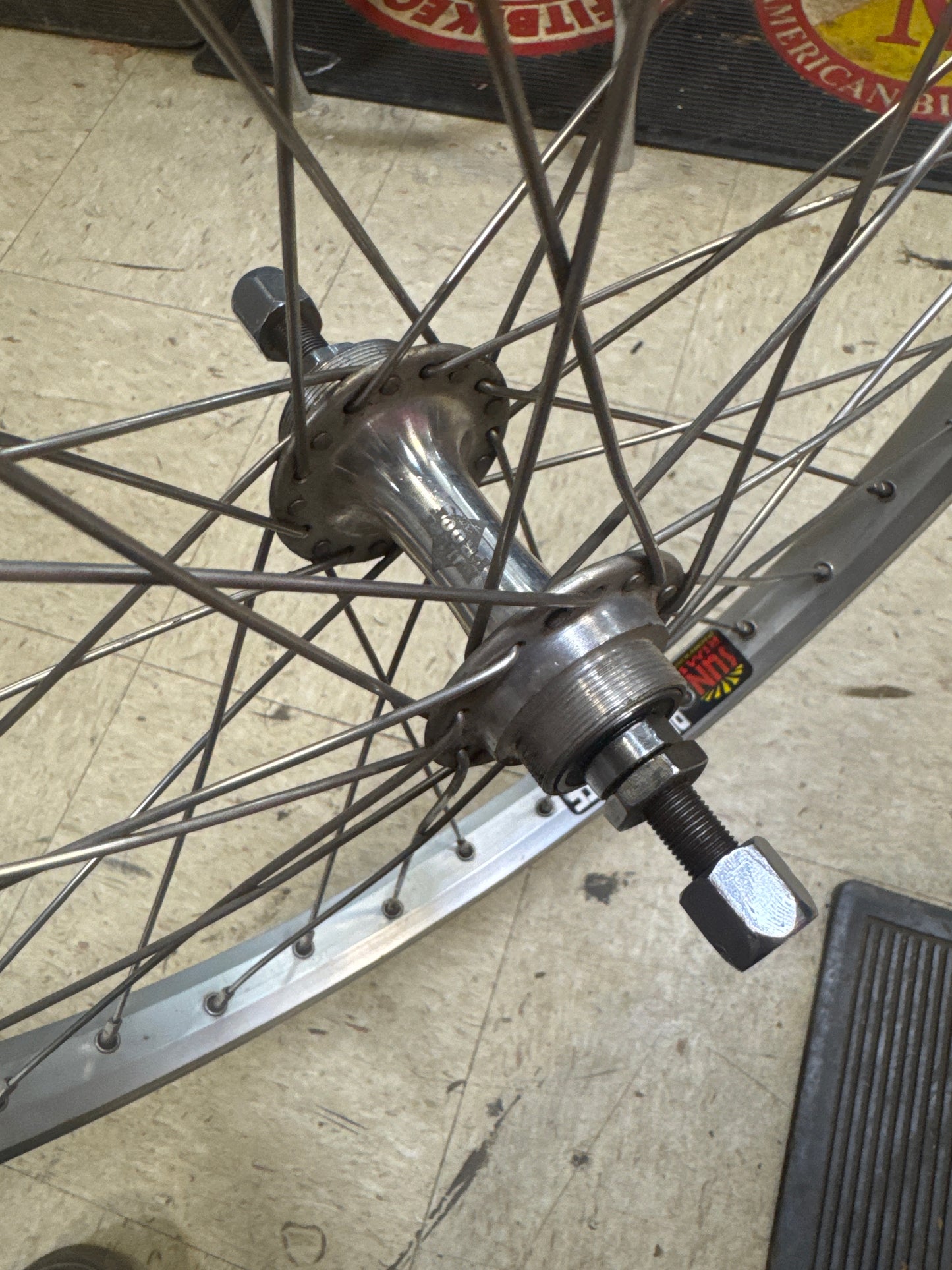 Bulletproof 20x1.75 rear wheel silver