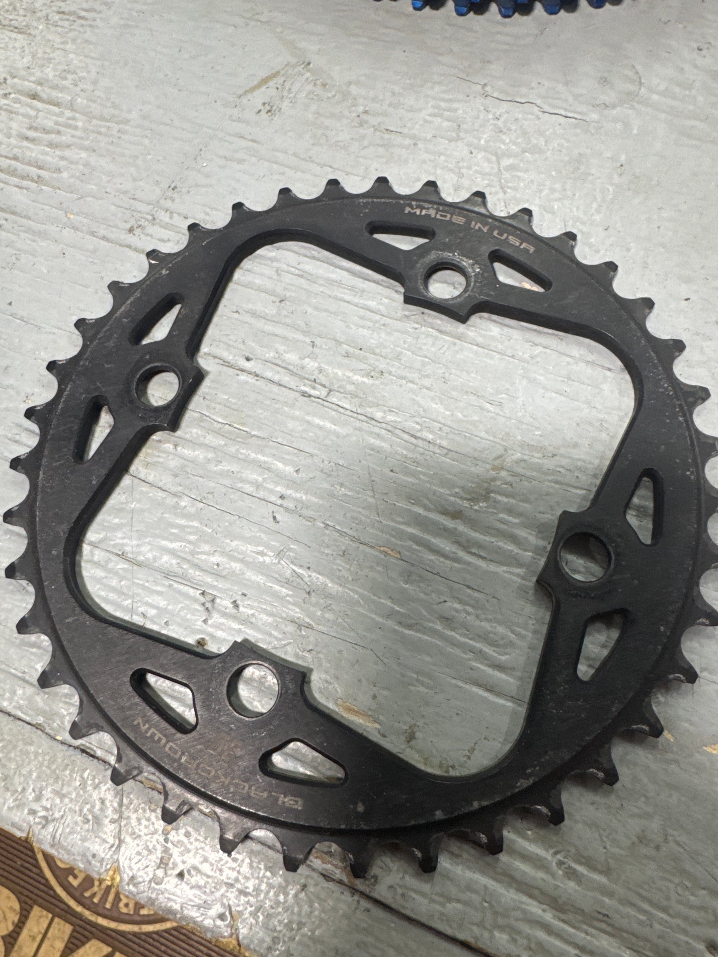 Black crown 4 bolt chainring