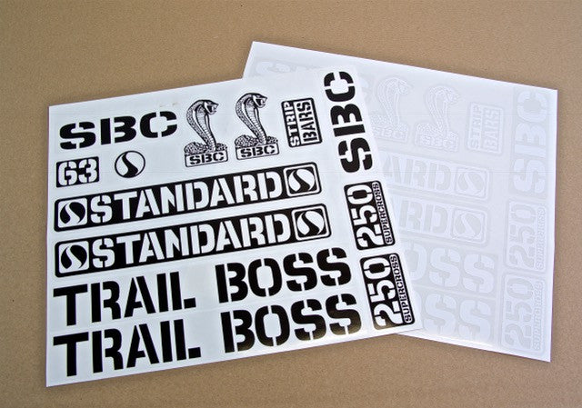 Standard Byke Trail boss OG sticker kit