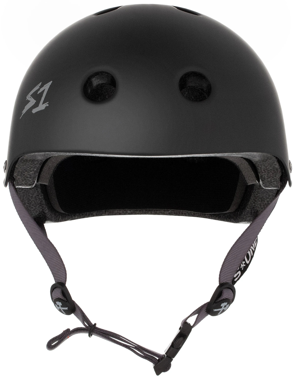 S1 Lifer Helmet - Black Matte w/ Grey Straps