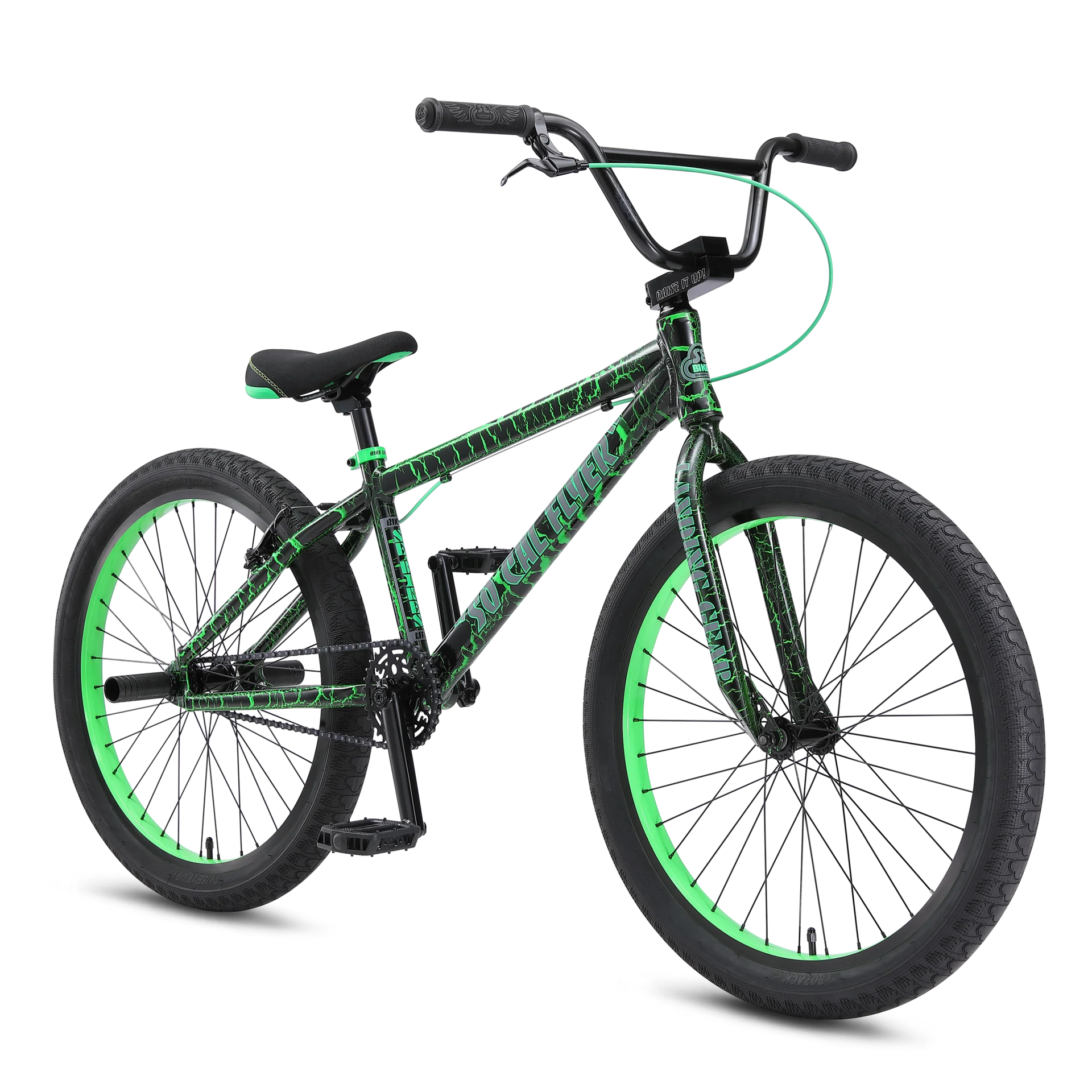 flyer mountainbike SE Bikes So Cal Flyer Green Crackle – Powers Bike Shop