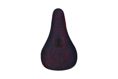 Odyssey Big Stitch Fat Seat Denim with Red Embroidery