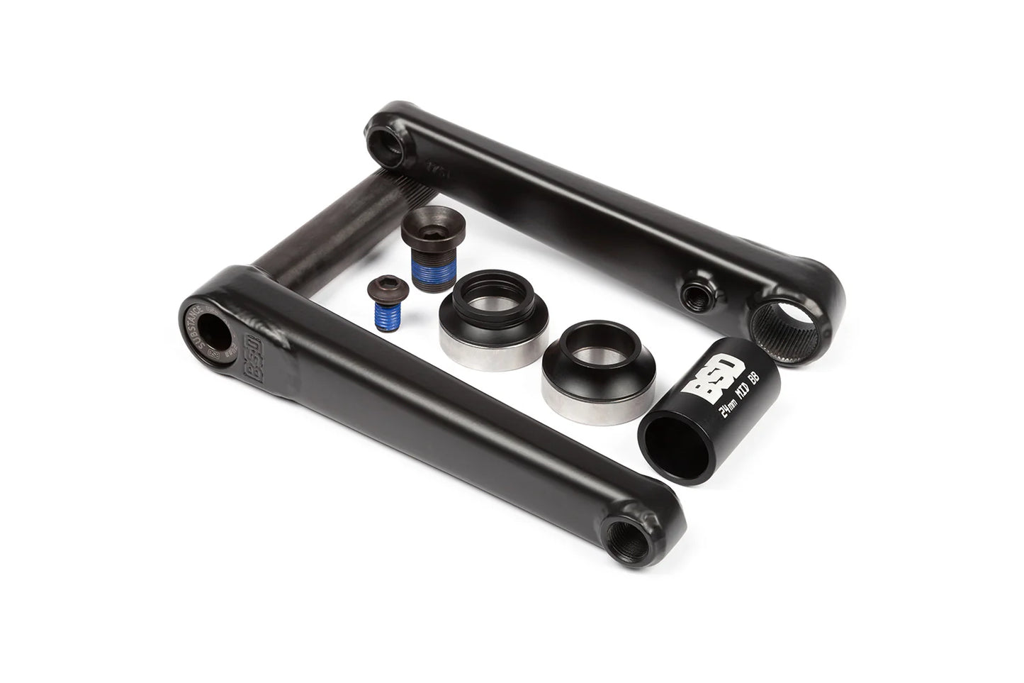 BSD Substance XL v2 Cranks Flat Black 170mm