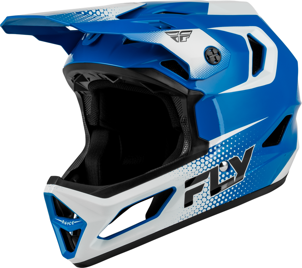 FLY RACING RAYCE SONAR BICYCLE HELMET BLUE/WHITE/BLACK