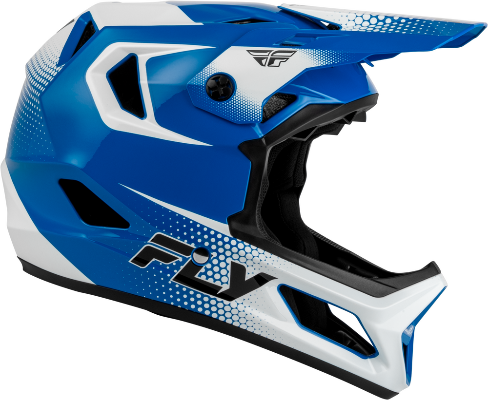 FLY RACING RAYCE SONAR BICYCLE HELMET BLUE/WHITE/BLACK