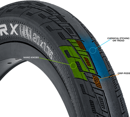Tioga FASTR-X Tire - 20 x 1.75, Clincher, Folding, Black, 120tpi