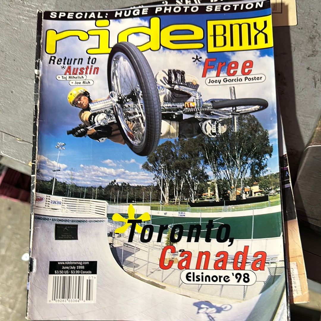 Ride BMX Magazine back issue 1998