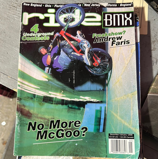 Ride BMX Magazine back issue 1998