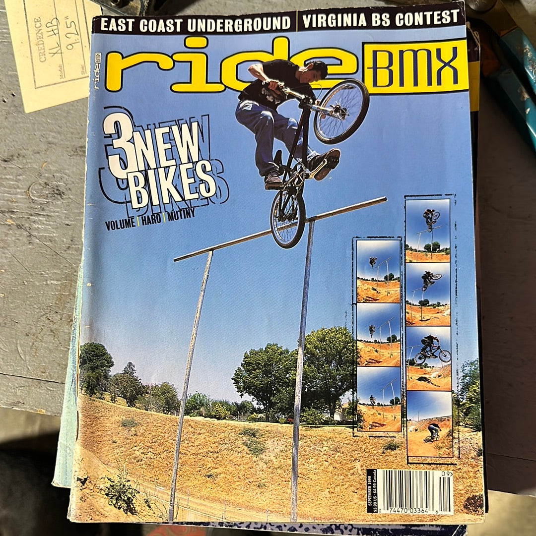 ride bmx  magazine back issues 1999