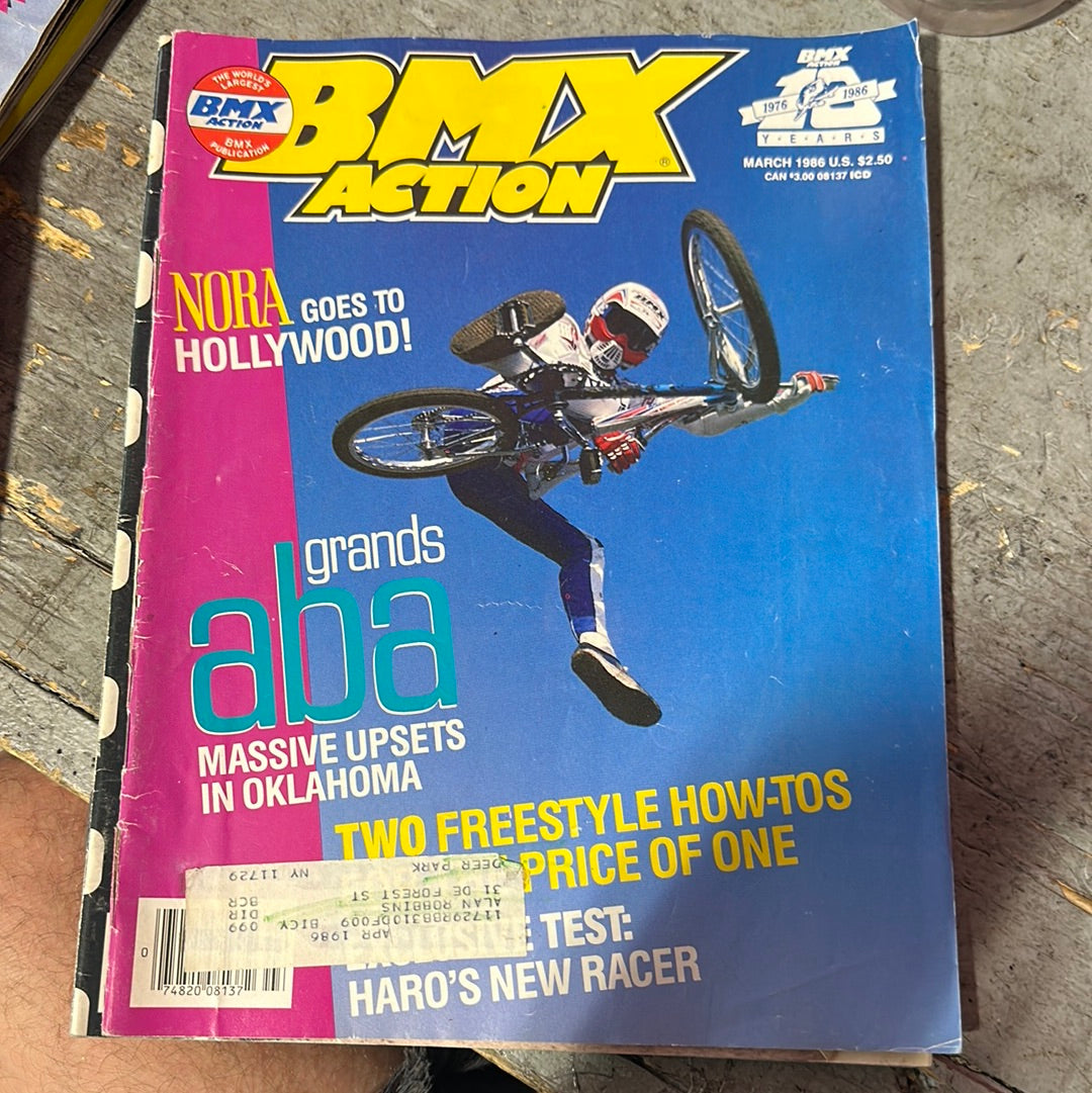 BMX Action magazine Back Issues 1986
