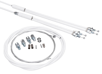 Upper And Lower Gyro Cables Long White w/ front cable