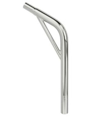 MCS laid back seat post w/ support chrome 22.2
