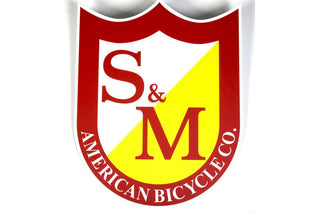S&M Big Shield BMX Sticker - POWERS BMX