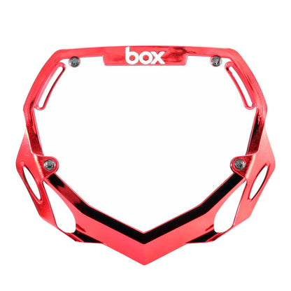 Box Phase Two BMX Number Plate - LE Chrome - POWERS BMX
