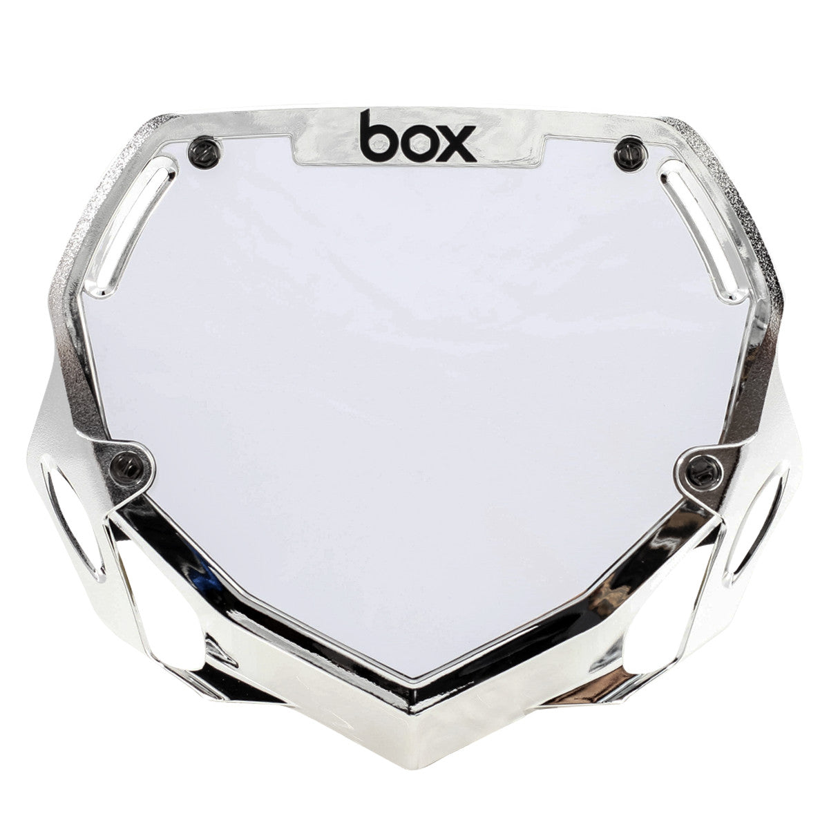 Box Phase Two BMX Number Plate - LE Chrome - POWERS BMX