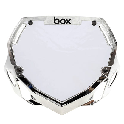 Box Phase Two BMX Number Plate - LE Chrome - POWERS BMX