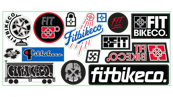 fit dodger sticker sheet 4x9 - Powers Bike Shop