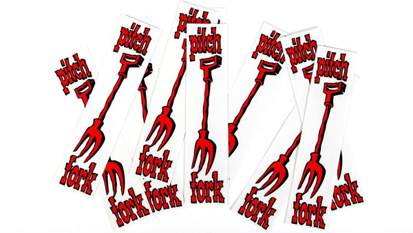 S&M Pitchfork Sticker pair - POWERS BMX