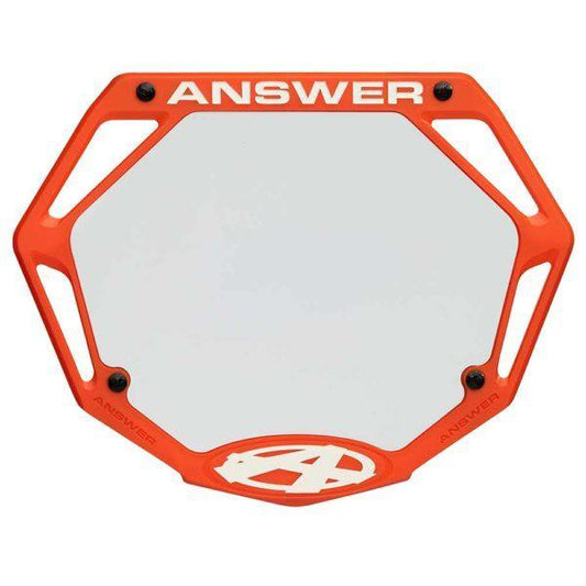 Answer 3D mini number plate - Powers Bike Shop