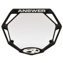 Answer 3D pro number plate - Powers Bike Shop