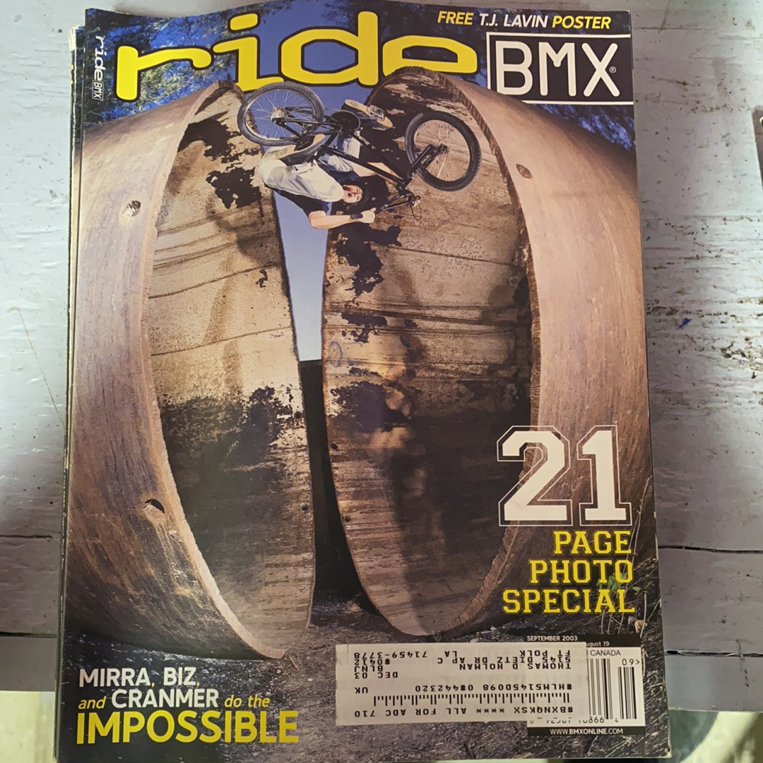 Ride BMX Magazine back issues 2003 - Powers Bike Shop