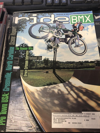 Ride Bmx magazine back issues 2001 - POWERS BMX