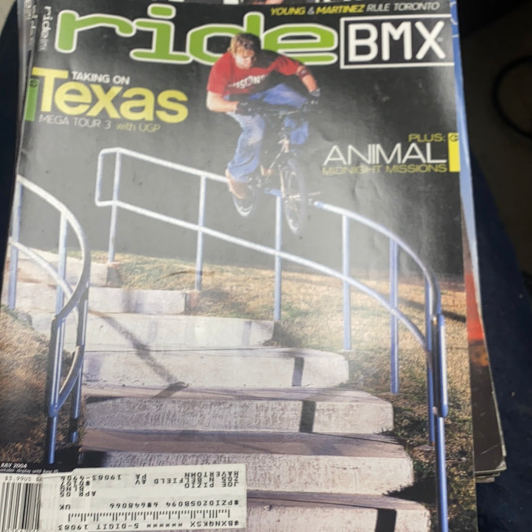 Ride bmx magazine back issues 2004