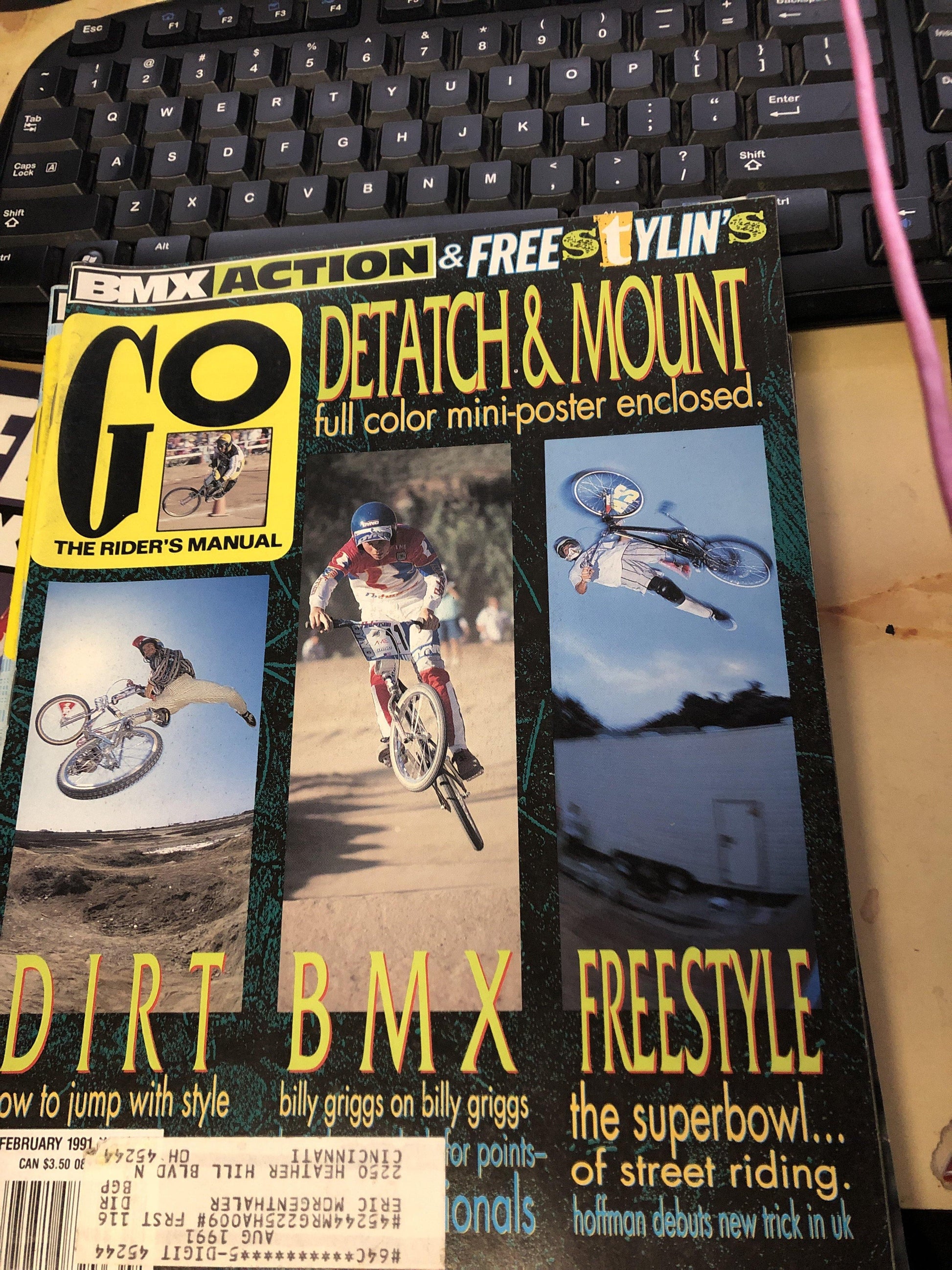 GO BMX Magazine 1991 back issues - POWERS BMX