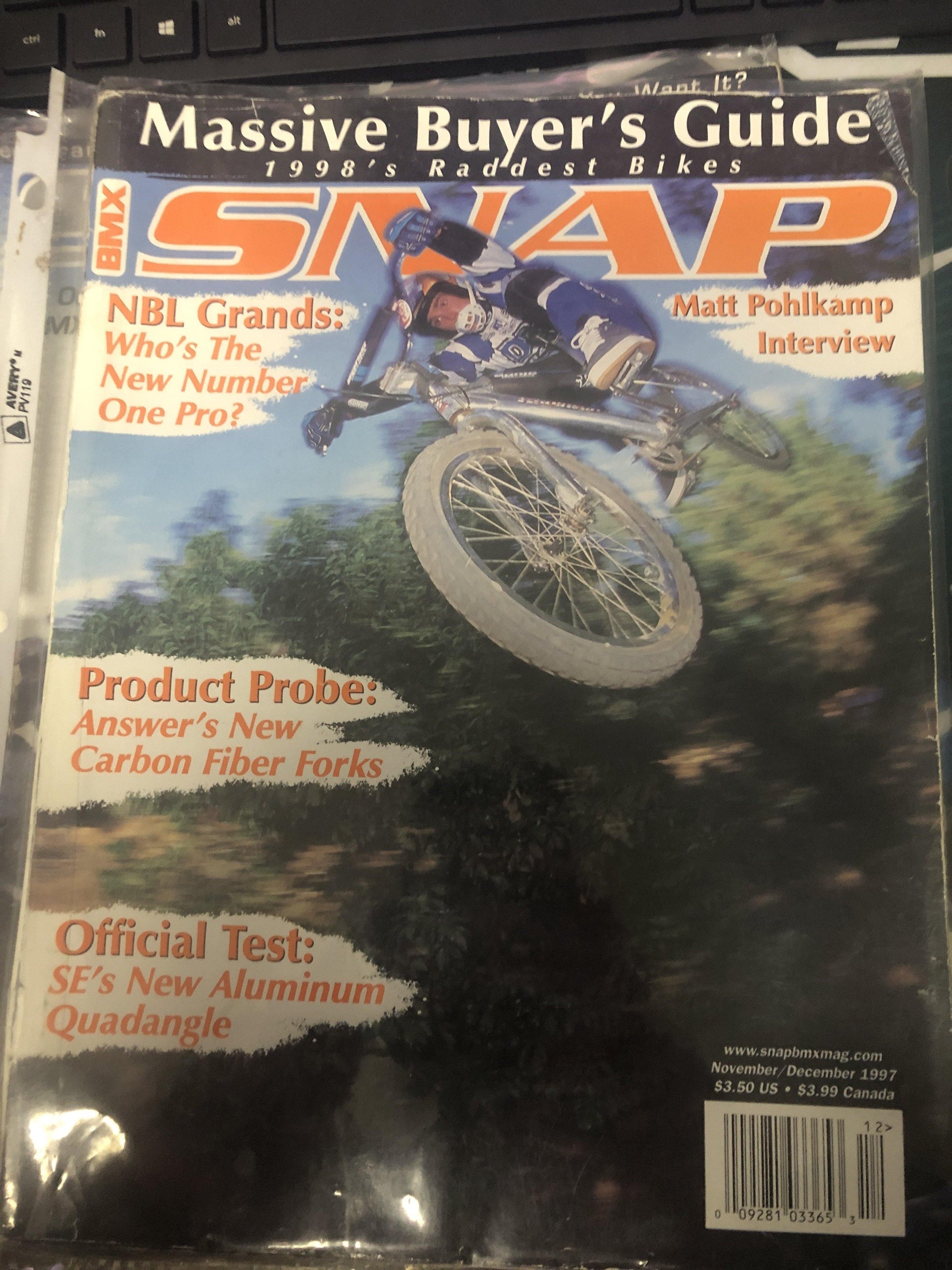 Snap BMX Magazine back issue 1997 - POWERS BMX