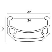SE BIKES J24SG rim