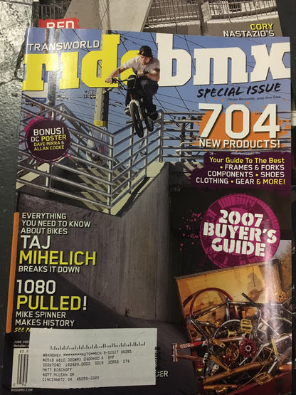 Ride Bmx magazine back issues 2007 - POWERS BMX