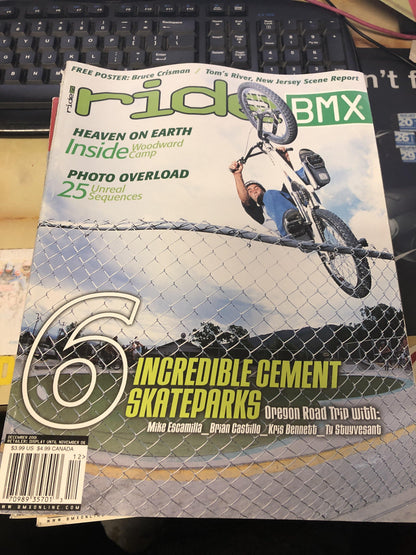 Ride Bmx magazine back issues 2001 - POWERS BMX