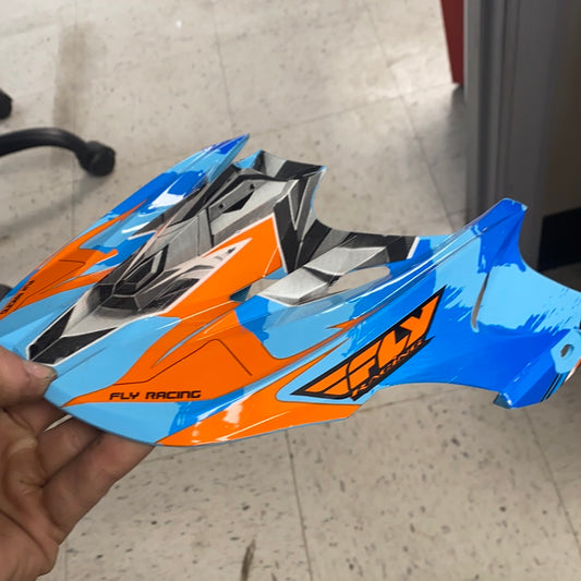 Fly Racing Bot helmet visor blue/orange