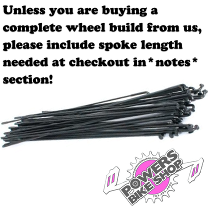 Double Butted BMX spokes pack of 28 - POWERS BMX