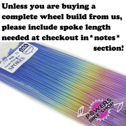 Titanium Spokes pack of 56 - POWERS BMX