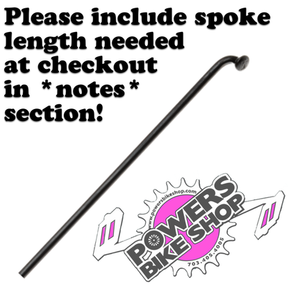 DT Swiss Champion Spokes Black pack of 36 - POWERS BMX