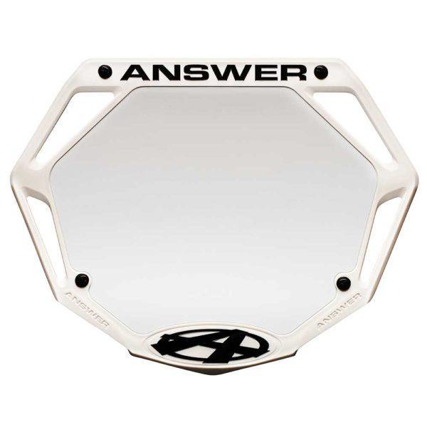 Answer 3D mini number plate - Powers Bike Shop