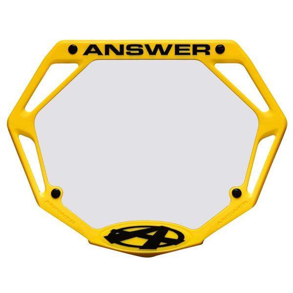 Answer 3D pro number plate - Powers Bike Shop